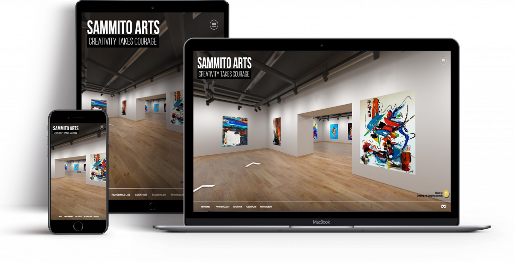 Magical Virtual Gallery Tour for artist