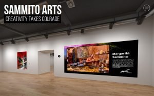 Magical Virtual Gallery Tour for artist